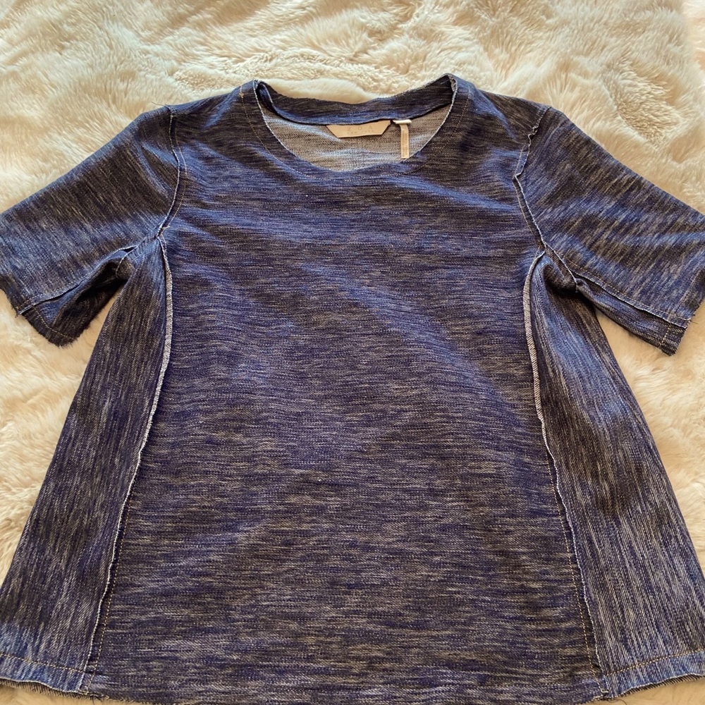Anthro Zoa New York Denim-like top